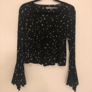 Urban Outfitters Butterfly Sleeve Top